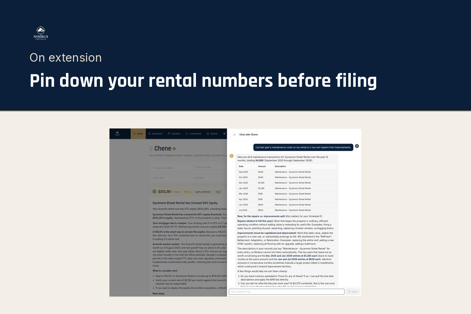 Pin down your rental numbers before filing